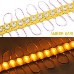 (100 ADET) 1,5W Amber Sarı DAR AÇILI MANDA GÖZÜ MERCEKLİ MODÜL LED 12 VOLT ALS-170S - 1