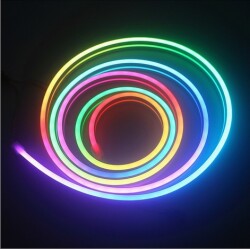 12v PİKSEL NEON LED 6X12mm Adreslenebilir RGB 5 metre - 1