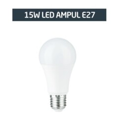 15W LED AMPUL E27 6500K BEYAZ - 1