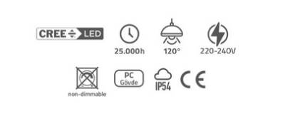 18W DIŞ MEKAN DEKORATİF LED APLİK (PC) GÖVDE BEYAZ IŞIK ECN-21344 - 4