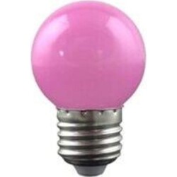 1W GECE LAMBASI LED AMPUL PEMBE - 1