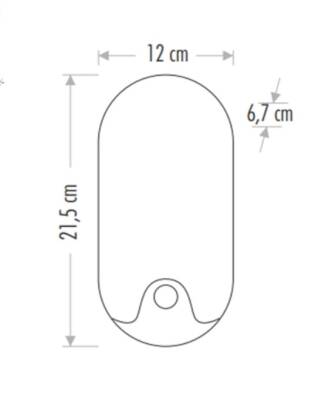 20W PALERMO SIVA ÜSTÜ LED ARMATÜRÜ SENSÖRLÜ ( 4000K ) CATA CT-7093 - 2