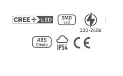 24 W Elips Boş Dış Mekan LED Aplik ECN-5026 Günışığı - 3