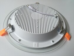 24W CAMLI YUVARLAK LED PANEL ARMATÜR BEYAZ - 1