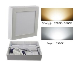 24W SIVAÜSTÜ KARE BEYAZ LED PANEL NOAS YL15-2400 - 1