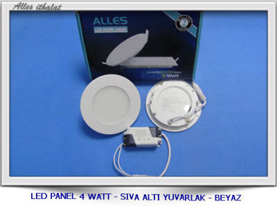 3 WATT SIVA ALTI YUVARLAK LED PANEL GÜNIŞIĞI 10 ADET - 1