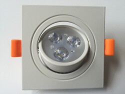 3X1 WATT BEYAZ LED SPOT KARE BEYAZ KASA - 2