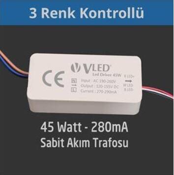 45W SABİT AKIM LED TRAFO - 3 RENK - 1