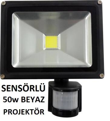 50W BEYAZ SENSÖRLÜ LED PROJEKTÖR - 1