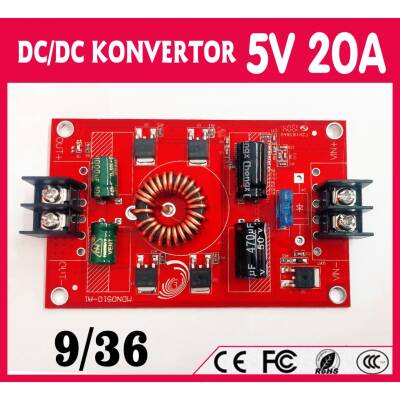9/36V 5V KONVERTÖR 20 AMPER - 1