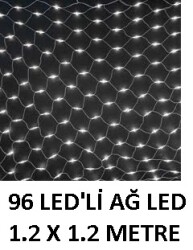 AĞ LED 1,2X1,2 MT 96 LEDLİ KIRMIZI - 1