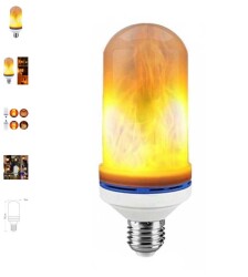 Alev Ampul E27 Amber Üç Fonksiyonlu Led Ampul Cata CT-4059 - 2