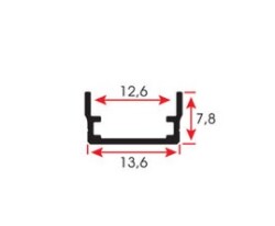 ALS-2802 LED KANALI 3MT BOY 0,08 kg/m - 2