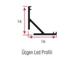 ALS-2803 LED KANALI 3MT BOY köşe kanal 0,110 KG/M - 2