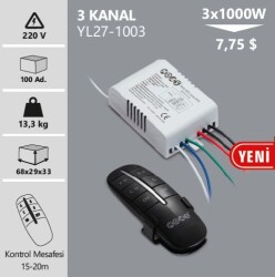 AVİZE UZAKTAN KUMANDASI 3 KANAL RF - 1