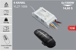 AVİZE UZAKTAN KUMANDASI 6 KANAL RF - 1