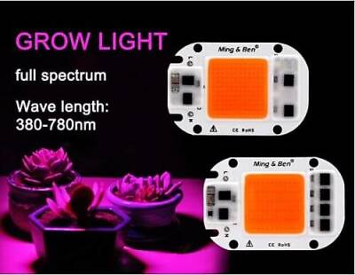 BİTKİ BÜYÜTME 50W 220V FULL SPEKTRUM PEMBE LED ÇİP - 2