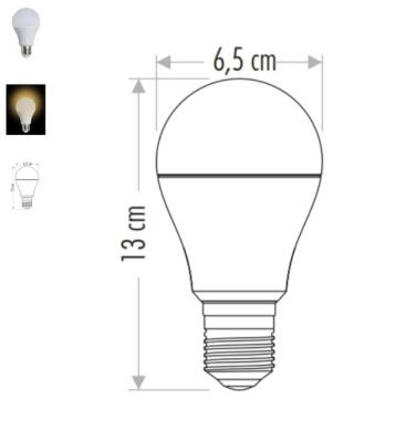 CATA 15W LED AMPUL (E27) GÜNIŞIĞI IŞIK CT-4274 G - 3