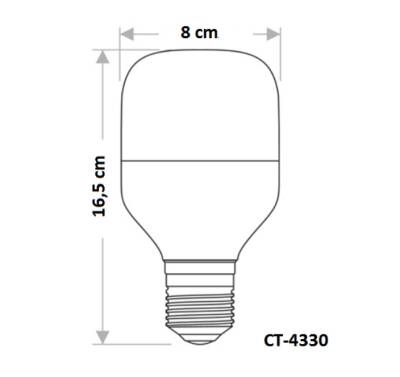 Cata 25 W Torch Led Ampul CT-4330 Beyaz Işık - 3