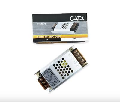 Cata 5 Amper Ultra Slim Şerit Led Trafosu CT-2674 - 1