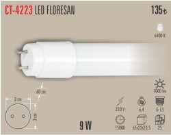 CATA CT-4223 BEYAZ IŞIK 60CM 9W LEDLİ FLORESAN - 1