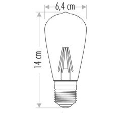 Cata CT-4350 4W E27 2700K Amber Led Rustik Ampul - 2