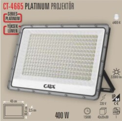 Cata CT-4665 400 Watt Platinium Led Projektör Beyaz Işık - 1