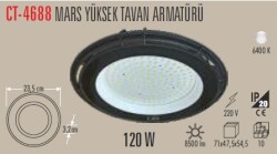 CATA CT-4688 120W Yüksek Tavan Armatürü 6400K Beyaz Işık - 1