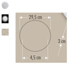 Cata CT-5665 55W 3200K GÜNIŞIĞI Sıva Üstü X Plus Yuvarlak Led Panel - 3