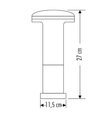 Cata CT-7016 E27 27cm Siyah Napoli Bahçe Armatürü - 3