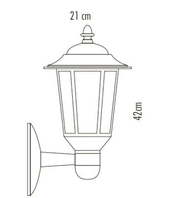 Cata Parma Duvar Bahçe Armatür CT-7110 - 2