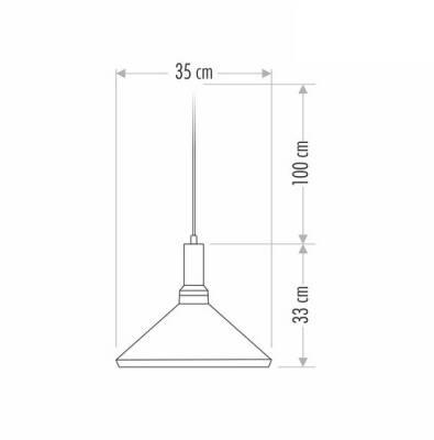 CT-8201 DEKORATİF SARKIT ARMATÜR 35CM - 3