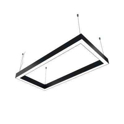 Dikdörtgen Simit Linear Modern Led Avize Lineer Armatür 100X200 CM - 1