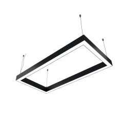 Dikdörtgen Simit Linear Modern Led Avize Lineer Armatür 60x120cm - 1