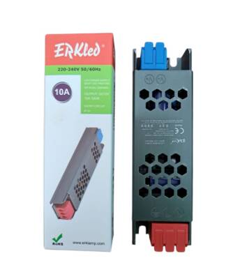 ERKLED ULTRA SLİM 12V IP20 120W 10 AMP LED TRAFO ERK-4003 - 1