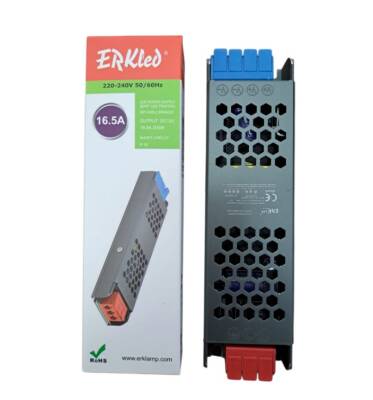 ERKLED ULTRA SLİM 12V IP20 200W 16,5 AMP LED TRAFO ERK-4005 - 1