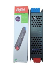 ERKLED ULTRA SLİM 12V IP20 350W 30 AMP LED TRAFO ERK-4008 - 1