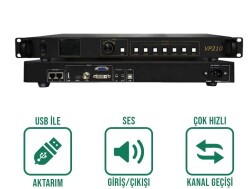 HD-VP210 LED Video Prosesör - Çoklu Girişli Görüntü İşleme Cihazı - 2