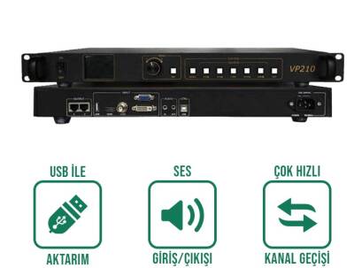 HD-VP210 LED Video Prosesör - Çoklu Girişli Görüntü İşleme Cihazı - 2