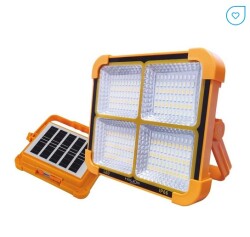 HELIOS HS 4016 200 Watt Şarjlı Solar Projektör - 4 Renk Fonksiyonlu (Beyaz + Gün Işığı + Ilık Beyaz + Mavi-Kırmızı Çakar) - 1