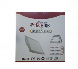 HIGHTEK 30x30 Clip-In LED Panel – 24W Beyaz Işık HT-0118 - 1