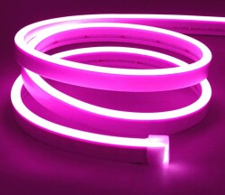 İNOLED 12V NEON PEMBE 5MT / PAKET 6X12MM - 1