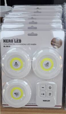 KABİN LED LIGHT 3 LÜ UZAKTAN KUMANDALI SET HL-5516 - 3