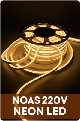 NOAS 220V GÜNIŞIĞI 3200K NEON LED YL42-0002 - 50MT TOP - 1
