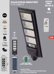 NOAS 400W YL73-0400-S BEYAZ IŞIK SOLAR BAHÇE ARMATÜRÜ - 1