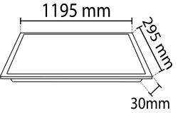 Noas 48W 3200K Gün Işığı 30X120 Sıva Altı Backlıght Led Panel YL19 4801 - 3