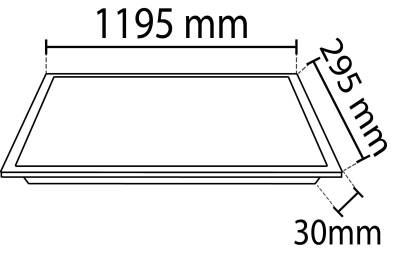 Noas 48W 3200K Gün Işığı 30X120 Sıva Altı Backlıght Led Panel YL19 4801 - 3