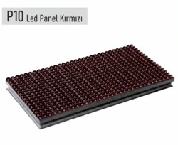 P10 KIRMIZI LED PANEL KAYAN YAZI 16X32cm - 1