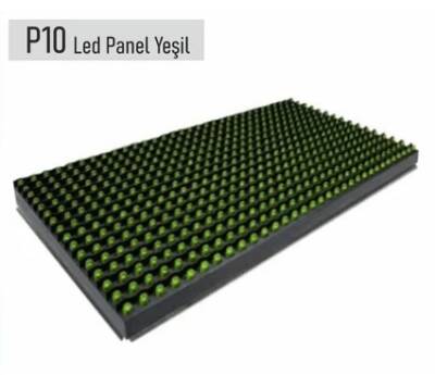 P10 YEŞİL LED PANEL KAYAN YAZI 16X32CM - 1