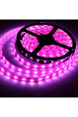 PEMBE ŞERİT LED SİLİKONLU - 5 METRE - 12V - 1